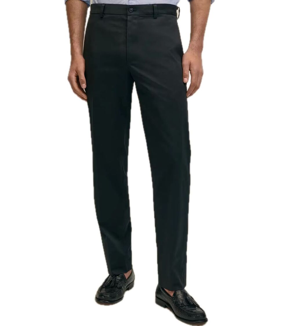 Brooks Brothers Clark Fit Advantage Chino Mens Pants 37x32 Actual 38x30.5 Black